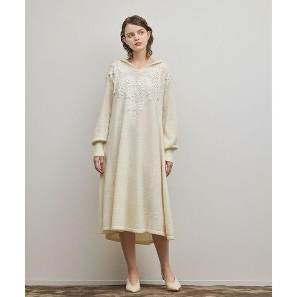 GRACE CONTINENTAL / グレースコンチネンタル ケミカルレースニットワンピース