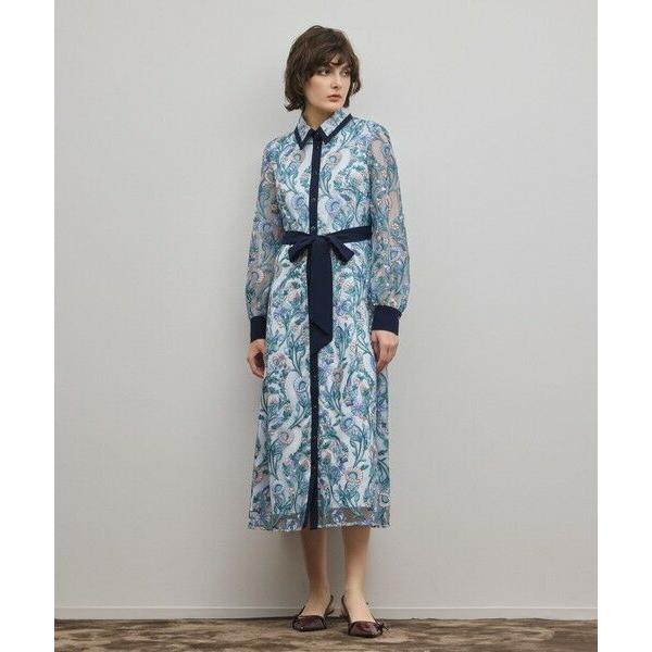 GRACE CONTINENTAL / グレースコンチネンタル マルチフラワー刺繍フレアワンピース