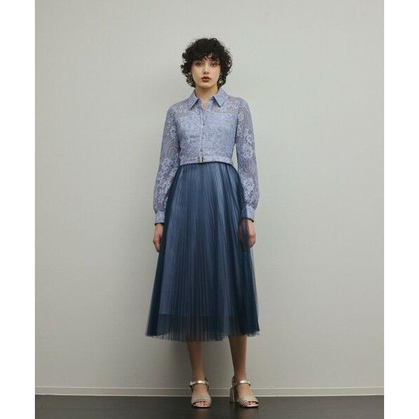 GRACE CONTINENTAL / グレースコンチネンタル コードレースプリーツワンピース