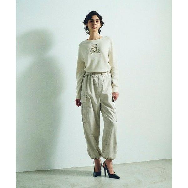 GRACE CONTINENTAL / グレースコンチネンタル エンブレム刺繍ニットトップ