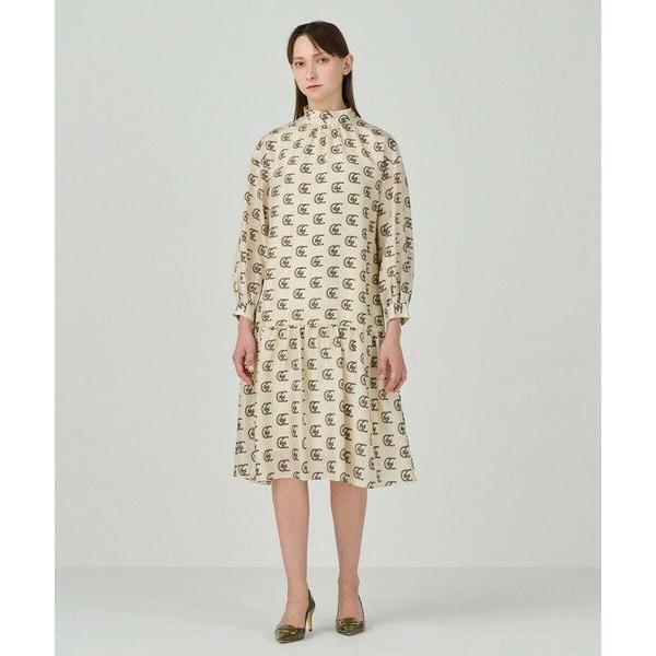 GRACE CONTINENTAL / グレースコンチネンタル シルクモノグラムドレス