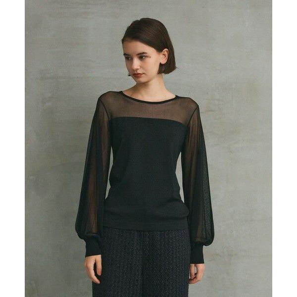 GRACE CONTINENTAL / グレースコンチネンタル ラメコンビシアーニット