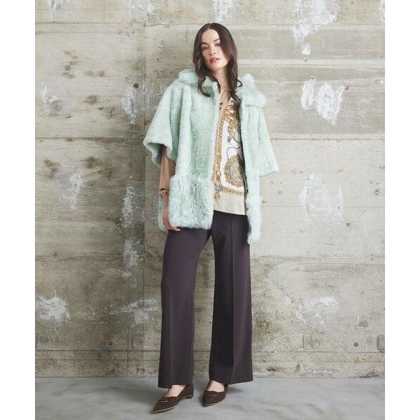 GRACE CONTINENTAL / グレースコンチネンタル ムートンポンチョコート