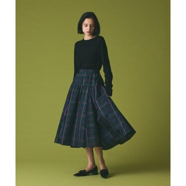 GRACE CONTINENTAL / グレースコンチネンタル シルクブラックウォッチスカート