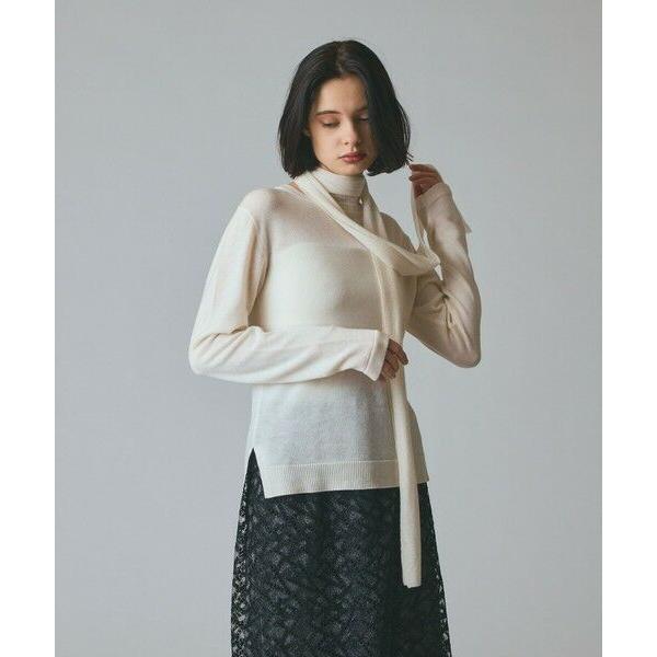 GRACE CONTINENTAL / グレースコンチネンタル ボウ付ニットトップ