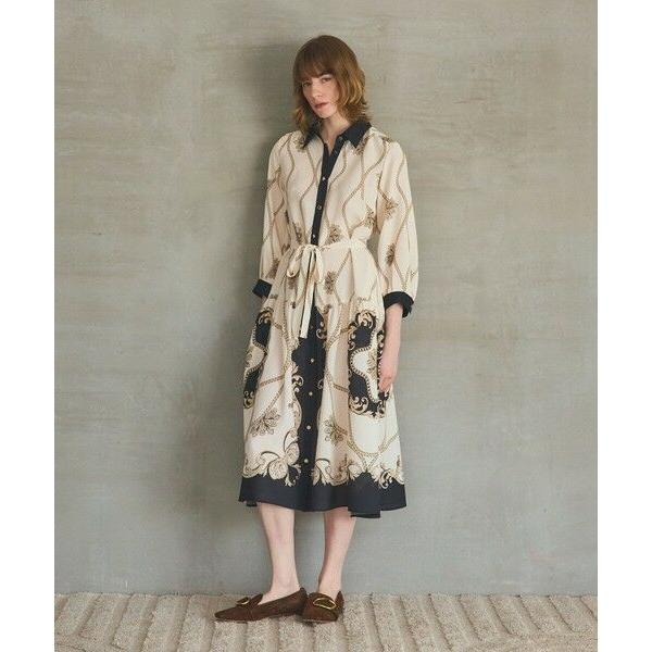 GRACE CONTINENTAL / グレースコンチネンタル スカーフプリントシャツワンピース