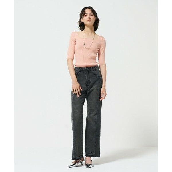 GRACE CONTINENTAL / グレースコンチネンタル ラメリブニットトップ