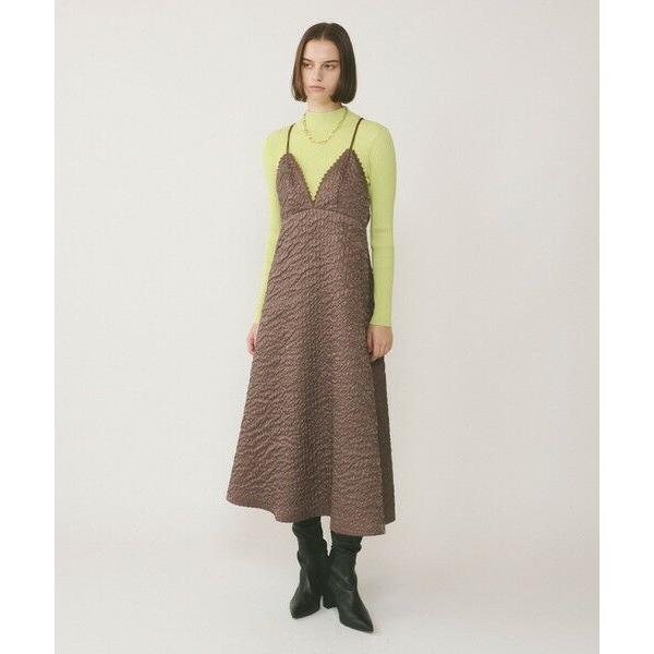 GRACE CONTINENTAL / グレースコンチネンタル エンボスキャミワンピース