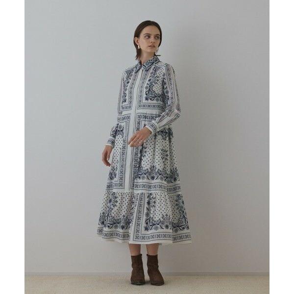 GRACE CONTINENTAL / グレースコンチネンタル バンダナプリントシャツワンピース