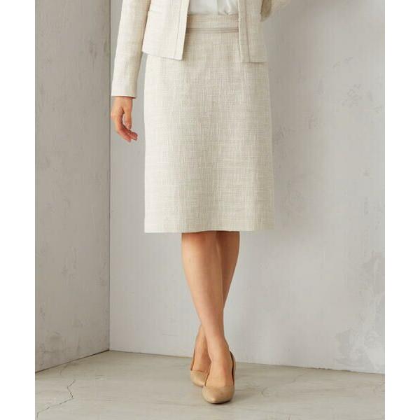 COMME CA ISM / コムサイズム 【セットアップ対応】ラメツイード タイトスカート