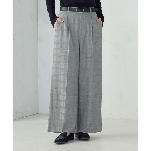 COMME CA ISM / コムサイズム 【セットアップ対応】ポリエステルレーヨン　ワイドパンツ