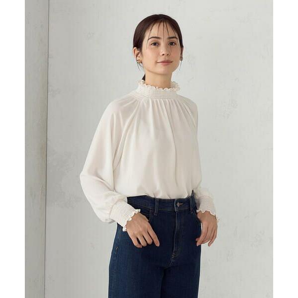 COMME CA ISM / コムサイズム シャーリングブラウス