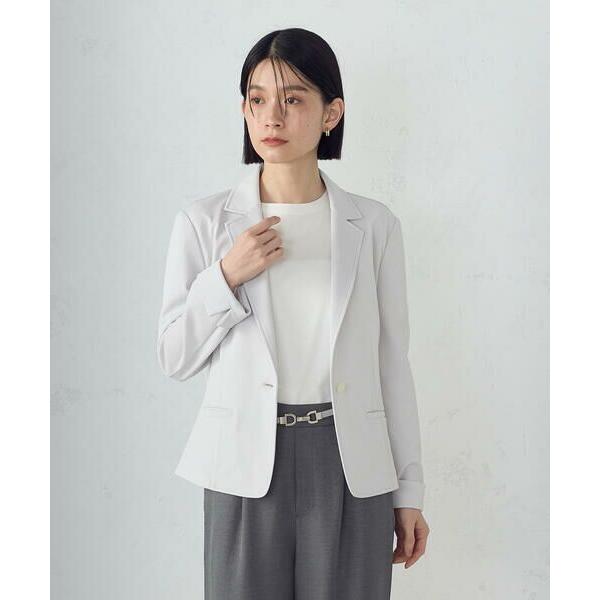 COMME CA ISM / コムサイズム 鹿の子テーラードジャケット