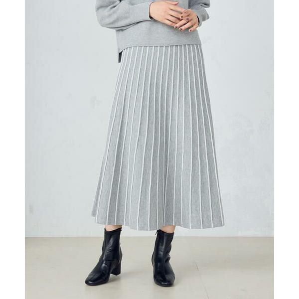 COMME CA ISM / コムサイズム ラメニット　プリーツスカート / セットアップ対応