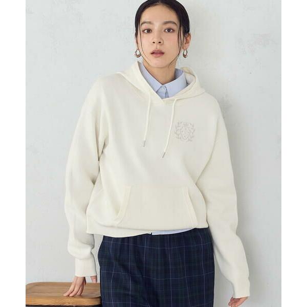 COMME CA ISM / コムサイズム エンブレムロゴ フードニットパーカー