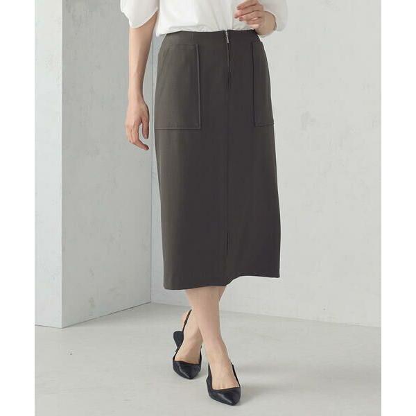 COMME CA ISM / コムサイズム ポリエステルドライツイル　タイトスカート