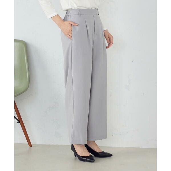 COMME CA ISM / コムサイズム 【美しいベーシックパンツ】ポリエステルレーヨン　ストレッ...