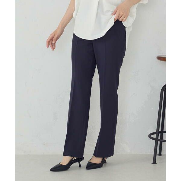 COMME CA ISM / コムサイズム 【美しいベーシックパンツ】ポリエステルストレッチ セミフ...