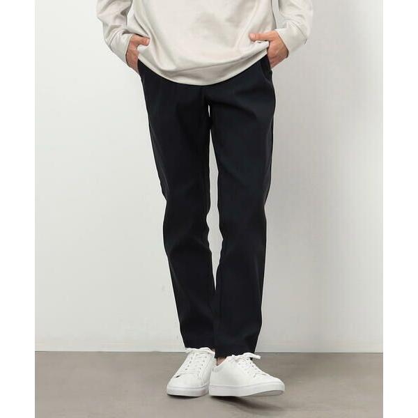 COMME CA ISM / コムサイズム ストレッチ ツイル 裏起毛 テーパード スラックス