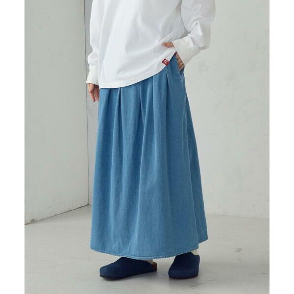 COMME CA ISM / コムサイズム デニムタックフレアスカート / セットアップ対応