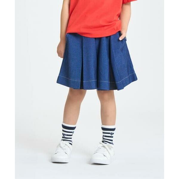 COMME CA ISM / コムサイズム デニムライクストレッチ キュロットスカート