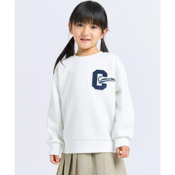 COMME CA ISM / コムサイズム ワッペン付き 長袖トレーナー