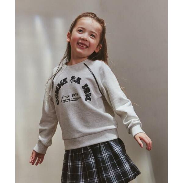 COMME CA ISM / コムサイズム チェック ロゴトレーナー