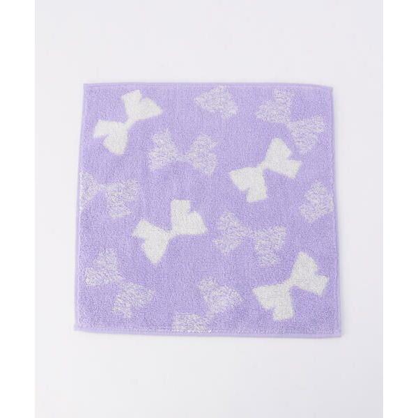 MONO COMME CA / モノコムサ リボン柄ハンカチタオル