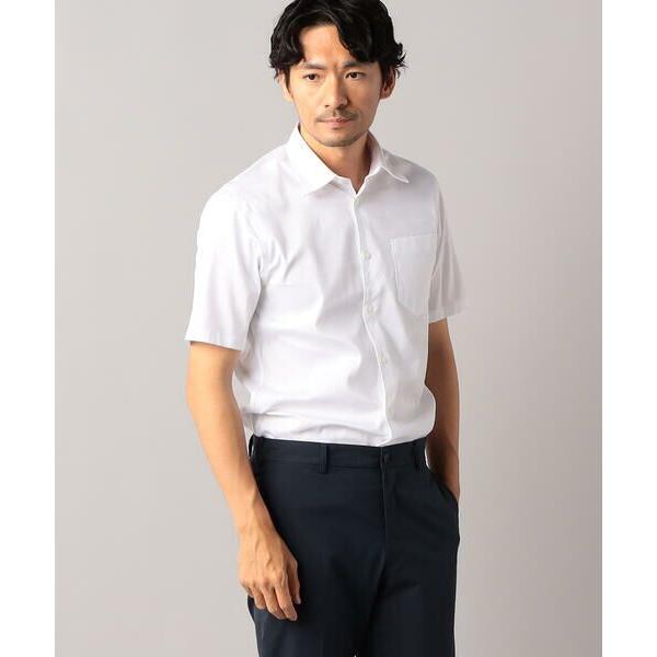 COMME CA MEN / コムサ・メン 【形態安定】ストレッチドビー 半袖ドレスシャツ
