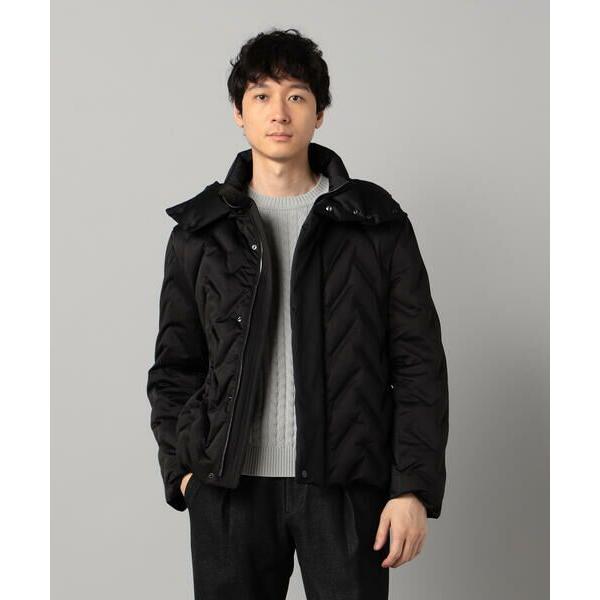 COMME CA MEN / コムサ・メン 矢振柄 3D ダウンブルゾン