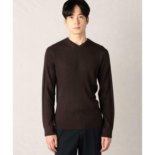 COMME CA MEN / コムサ・メン 【リブ・ニット】Vネック