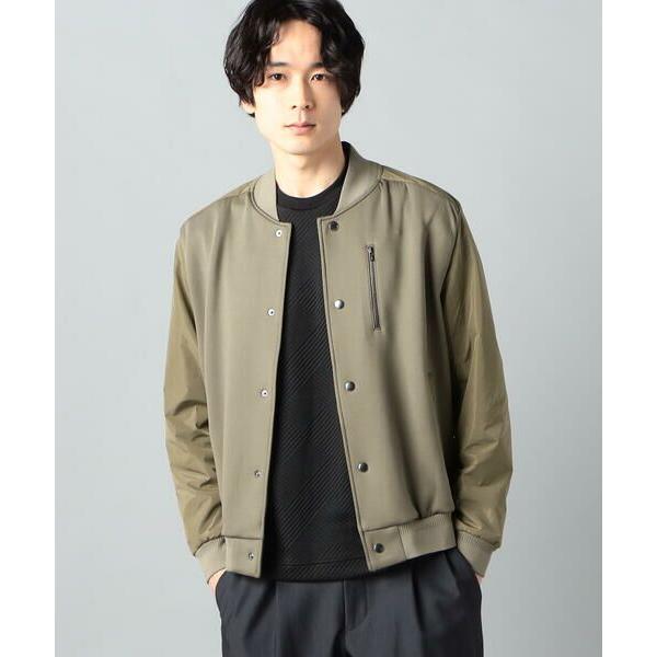 COMME CA MEN / コムサ・メン 異素材コンビ ジャージーブルゾン