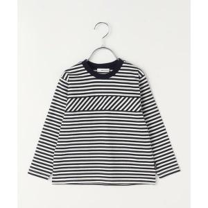 COMME CA FILLE / コムサ・フィユ 天竺 ボーダー柄長袖Tシャツ｜selectsquare
