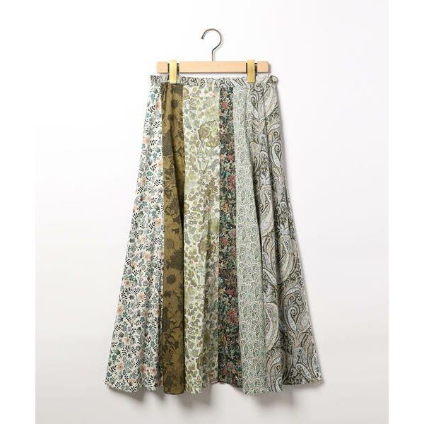 SCAPA / スキャパ リバティプリントパッチワークスカート