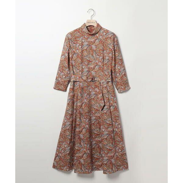 SCAPA / スキャパ リバティペーズリー長袖ワンピース