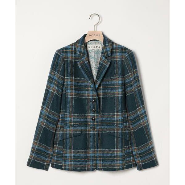 SCAPA / スキャパ ムーンチェックツイードジャケット