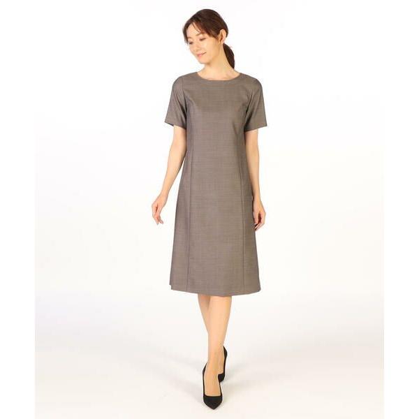 SCAPA / スキャパ ウールシャンブレーワンピース