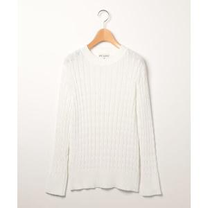 MARK&LONA 長袖セーター 36 アイボリー MARK&LONA（マークアンドロナ） ニット セーター Ever Dogtooth Shorty