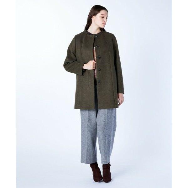 SCAPA / スキャパ ウールビーバーノーカラーコート