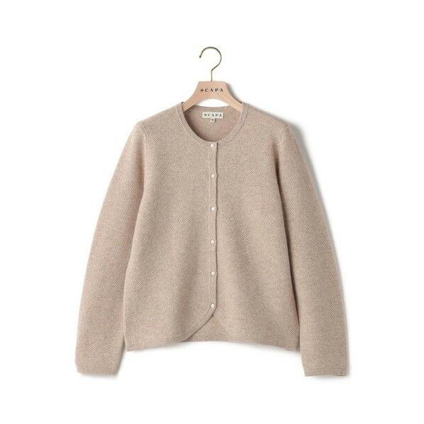 SCAPA / スキャパ スモールパターンニットカーディガン