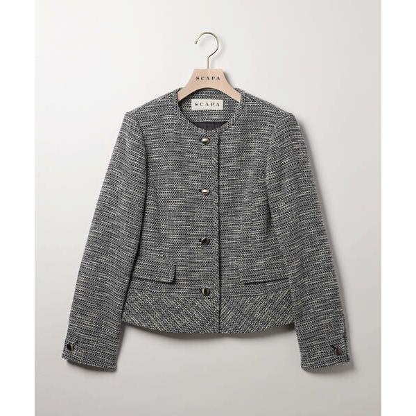 SCAPA / スキャパ ミックスツィードジャケット