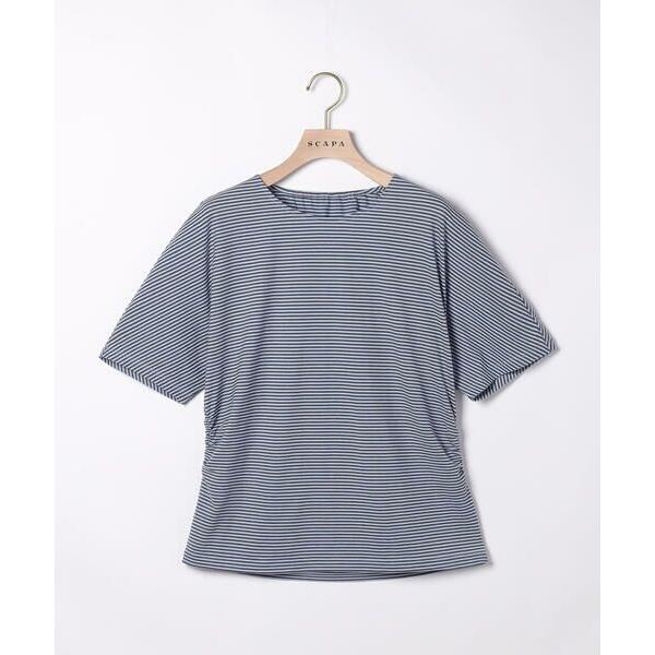 SCAPA / スキャパ コットンボーダーカットソー