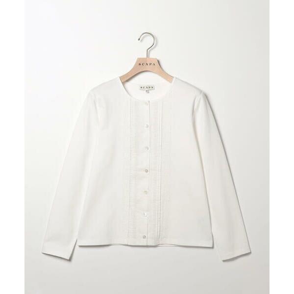 SCAPA / スキャパ エンブロコンビジャージカーディガンカットソー