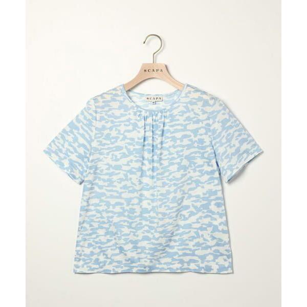 SCAPA / スキャパ レオパードプリント半袖カットソー