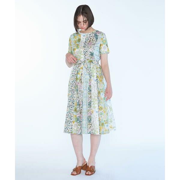 SCAPA / スキャパ Liberty Printパッチワークワンピース