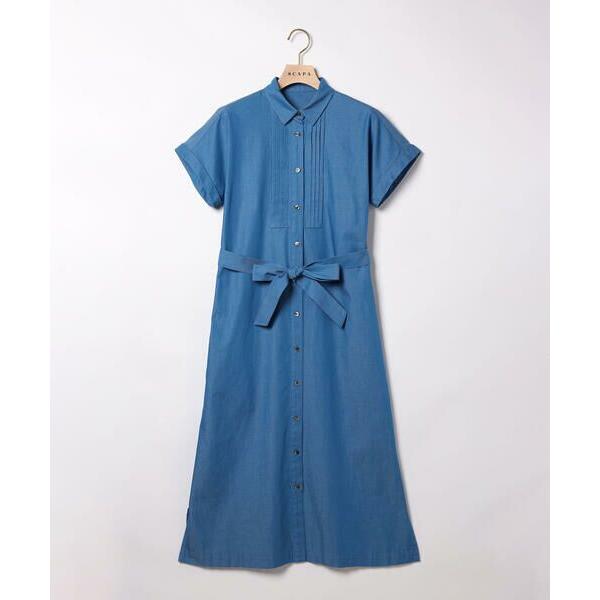 SCAPA / スキャパ ライトダンガリーワンピース
