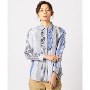 SCAPA Lサイズ / スキャパエルサイズ クレージーストライプブラウス