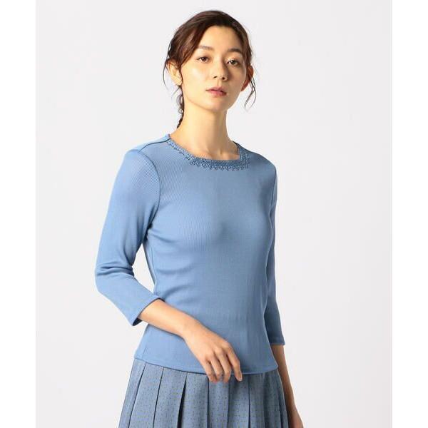 SCAPA Lサイズ / スキャパエルサイズ トリアセリブスクエアネックカットソー