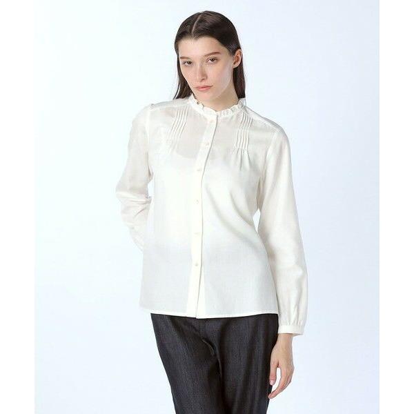 SCAPA Lサイズ / スキャパエルサイズ コットンツイルホワイトブラウス