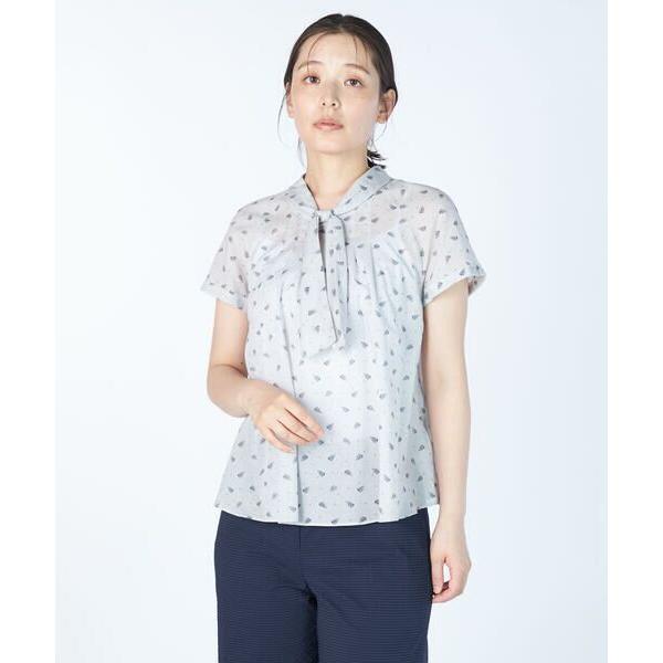 KEITH / キース プリントWightリボンブラウス